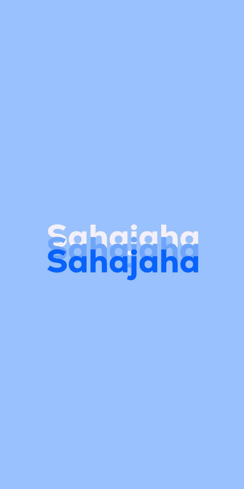 Free photo of Name DP: Sahajaha