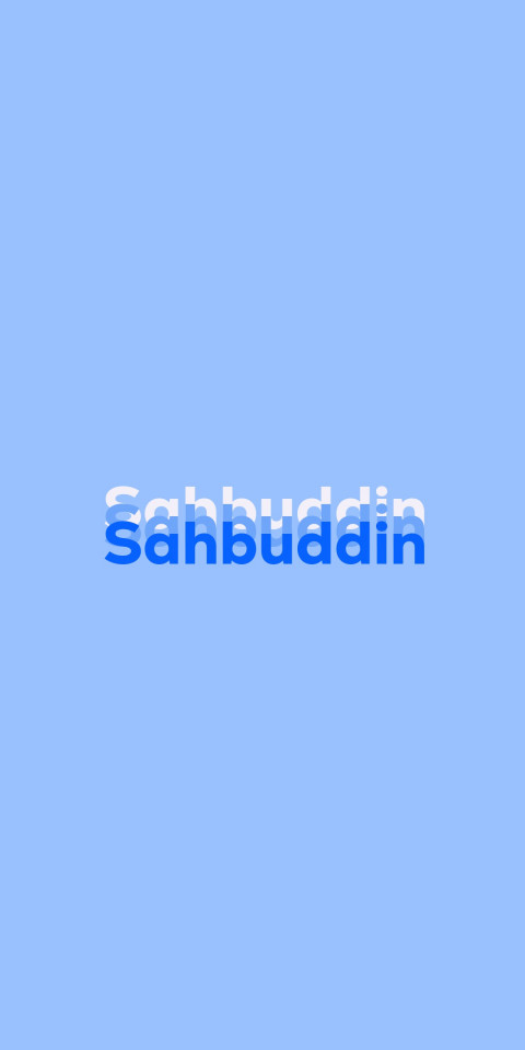 Free photo of Name DP: Sahbuddin