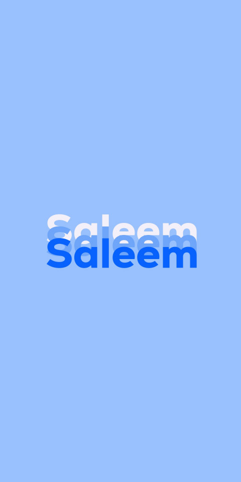 Free photo of Name DP: Saleem