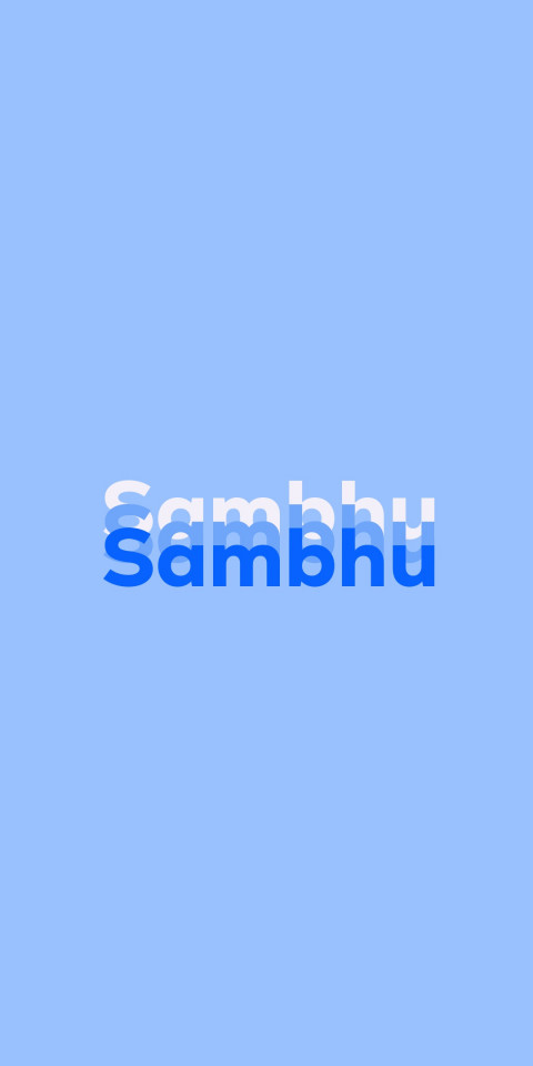 Free photo of Name DP: Sambhu