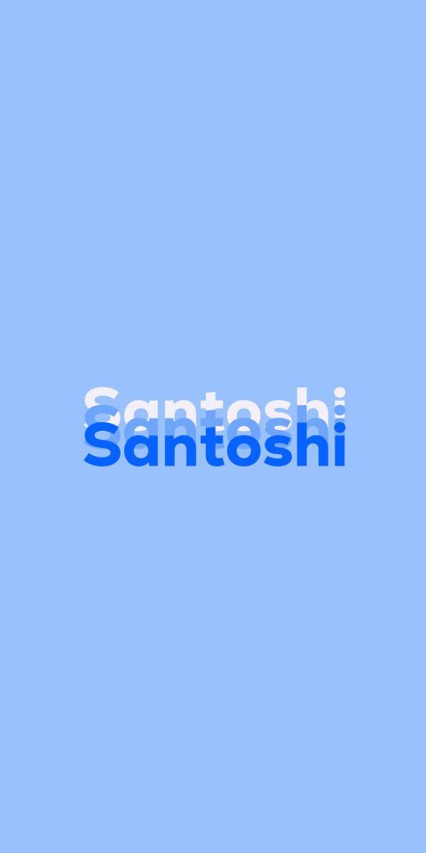 Free photo of Name DP: Santoshi