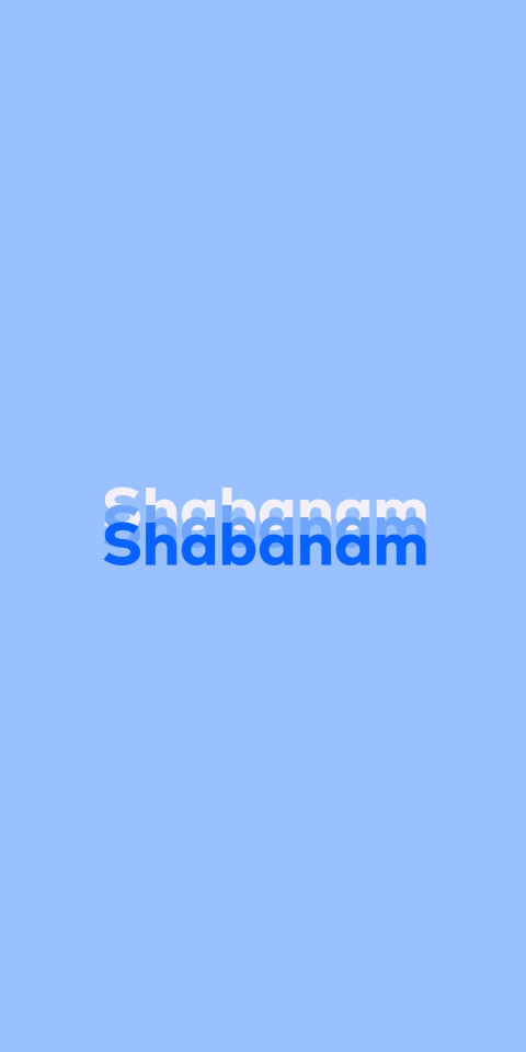Free photo of Name DP: Shabanam