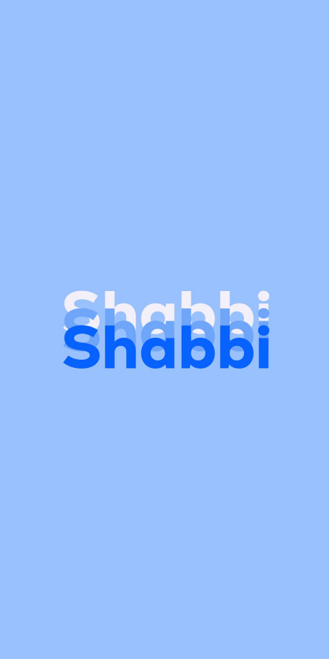 Free photo of Name DP: Shabbi