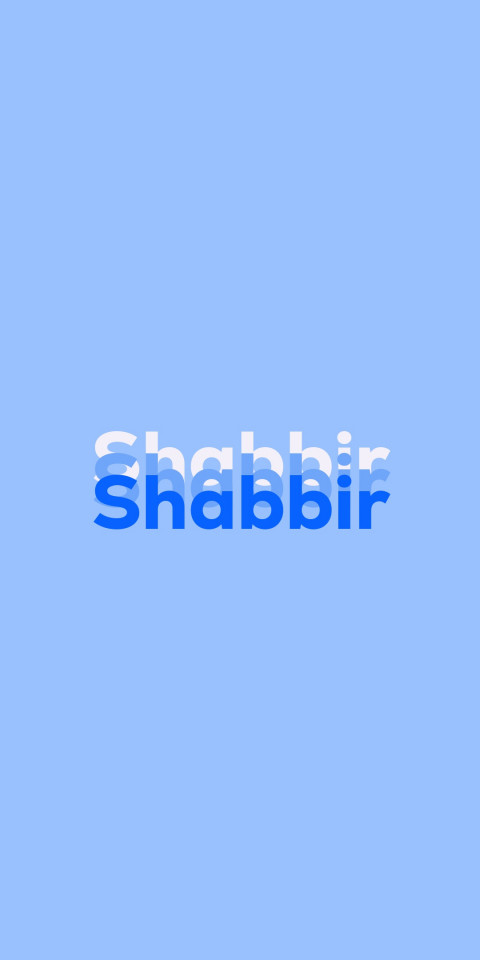 Free photo of Name DP: Shabbir