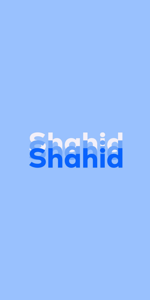 Free photo of Name DP: Shahid