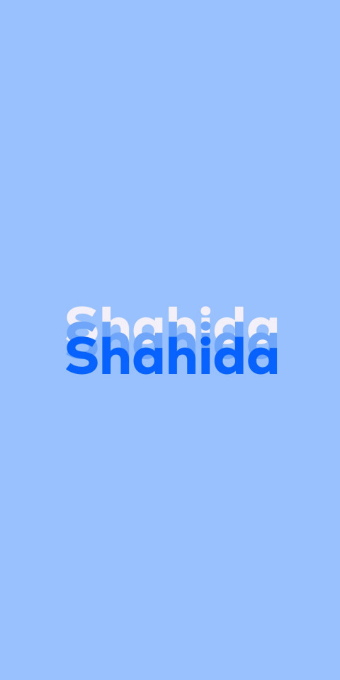 Free photo of Name DP: Shahida