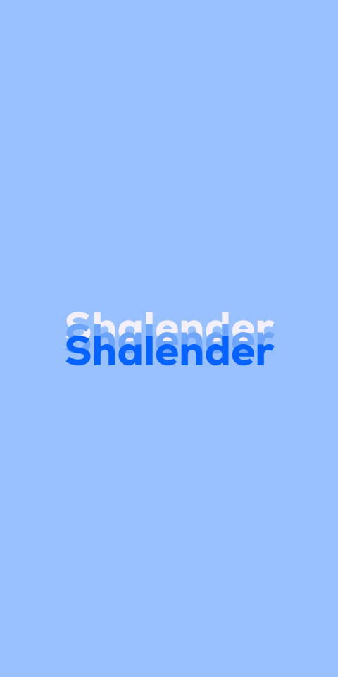 Free photo of Name DP: Shalender