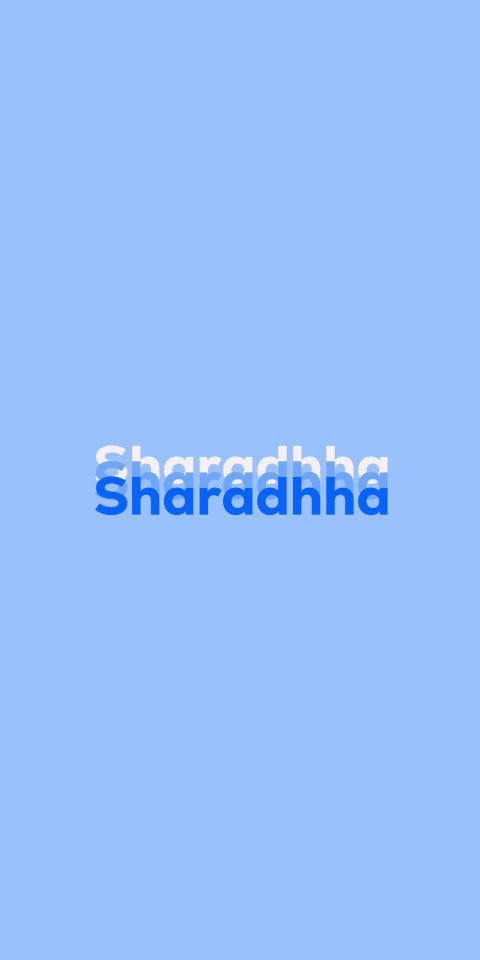 Free photo of Name DP: Sharadhha