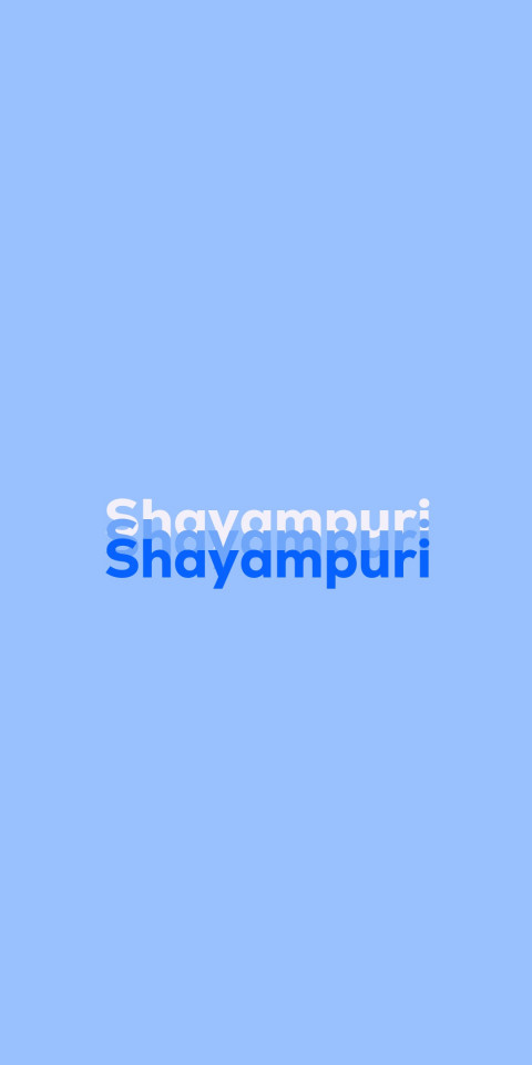 Free photo of Name DP: Shayampuri