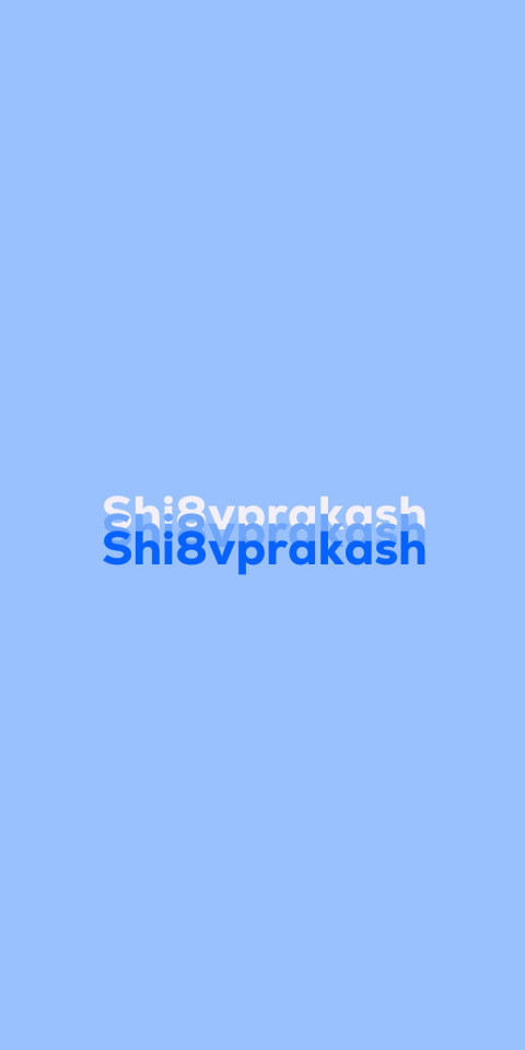 Free photo of Name DP: Shi8vprakash