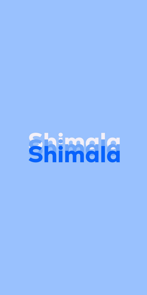 Free photo of Name DP: Shimala