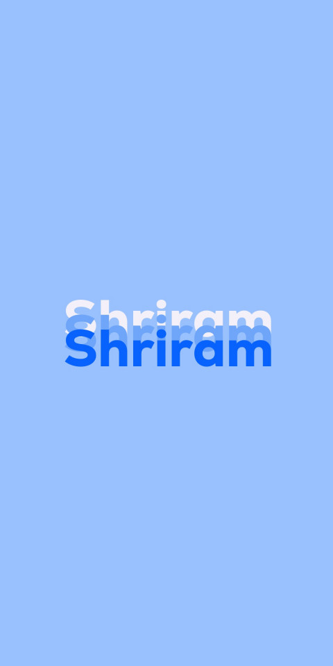 Free photo of Name DP: Shriram