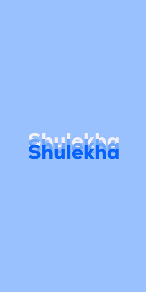Free photo of Name DP: Shulekha