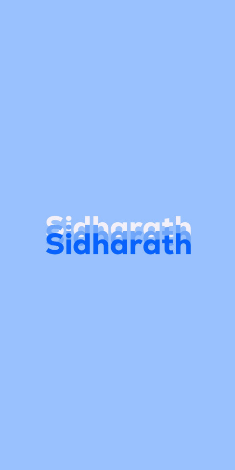 Free photo of Name DP: Sidharath