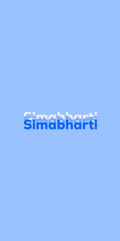 Free photo of Name DP: Simabharti