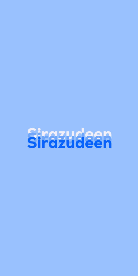 Free photo of Name DP: Sirazudeen