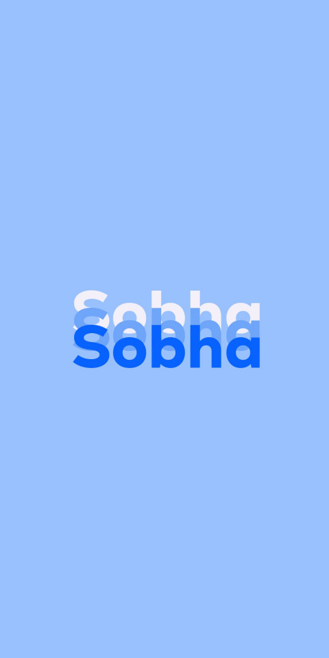 Free photo of Name DP: Sobha