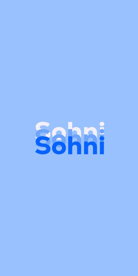 Free photo of Name DP: Sohni