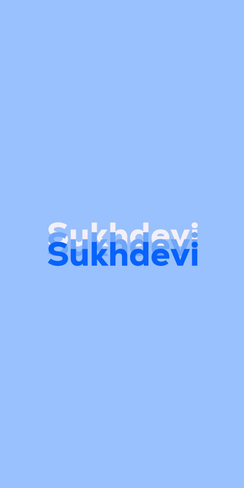 Free photo of Name DP: Sukhdevi