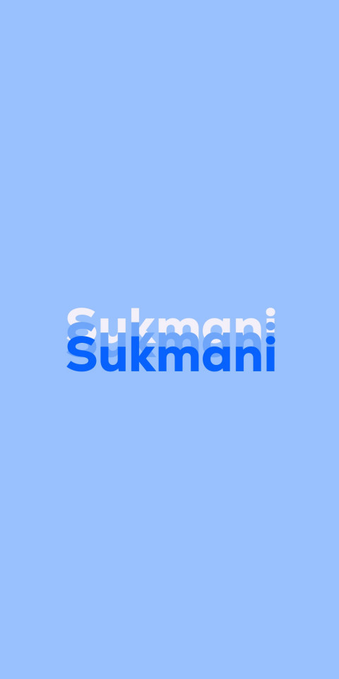 Free photo of Name DP: Sukmani