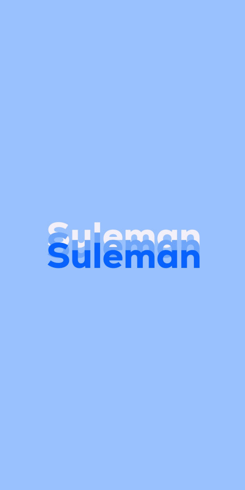 Free photo of Name DP: Suleman