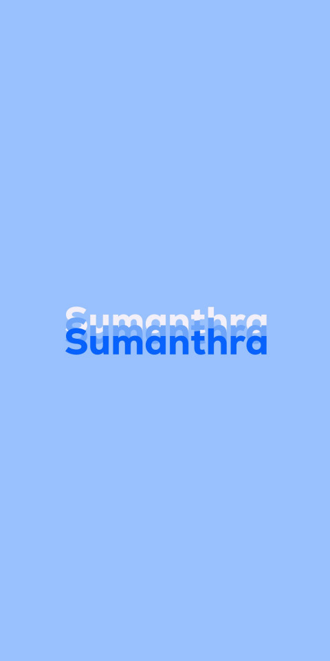 Free photo of Name DP: Sumanthra