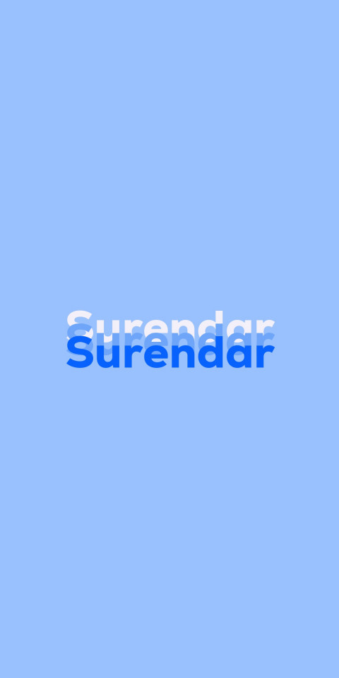 Free photo of Name DP: Surendar