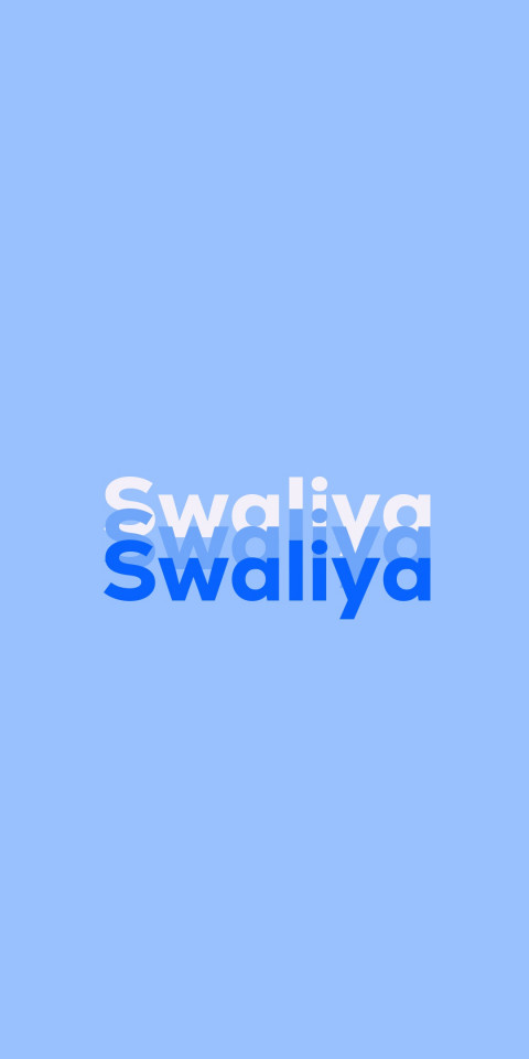 Free photo of Name DP: Swaliya