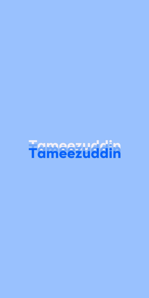 Free photo of Name DP: Tameezuddin