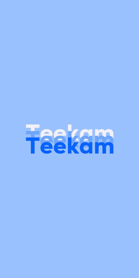Free photo of Name DP: Teekam