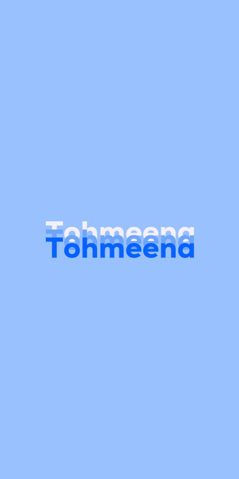 Free photo of Name DP: Tohmeena