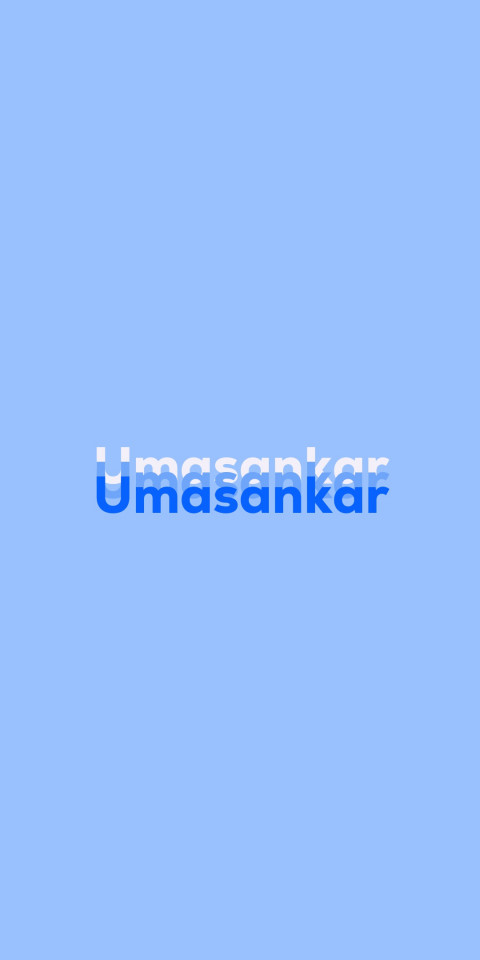 Free photo of Name DP: Umasankar