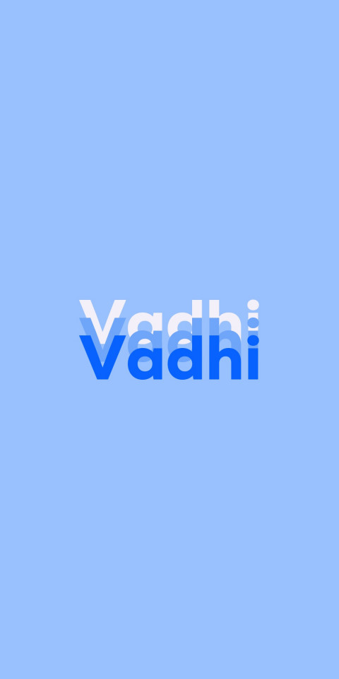 Free photo of Name DP: Vadhi