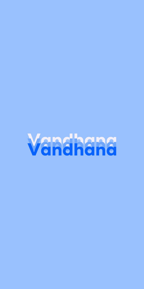 Free photo of Name DP: Vandhana