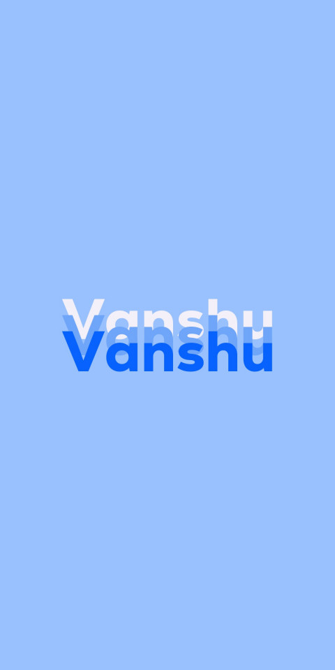 Free photo of Name DP: Vanshu