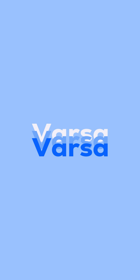 Free photo of Name DP: Varsa