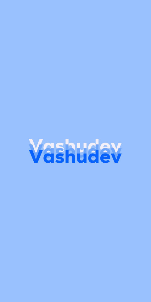 Free photo of Name DP: Vashudev