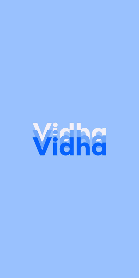 Free photo of Name DP: Vidha