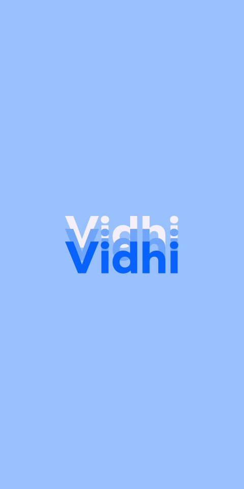 Free photo of Name DP: Vidhi