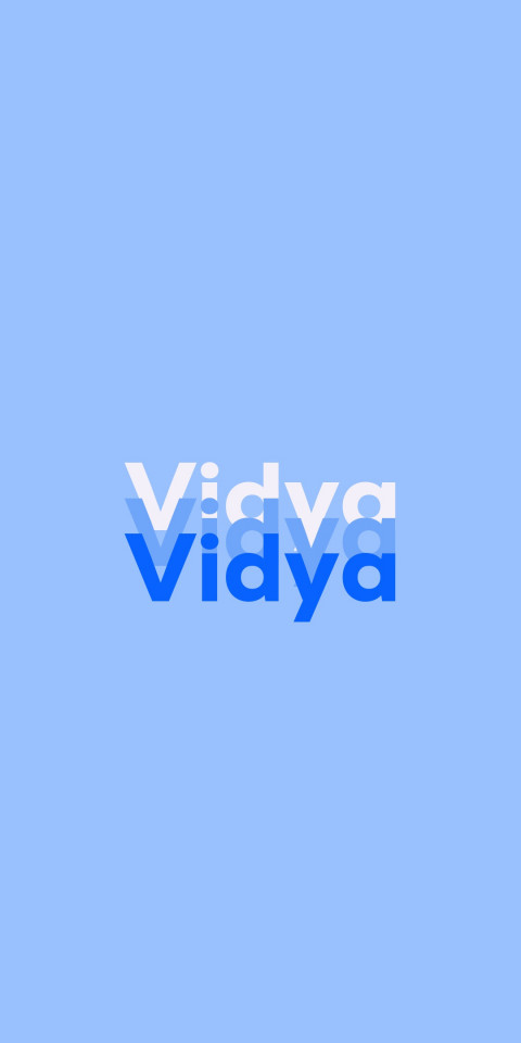 Free photo of Name DP: Vidya