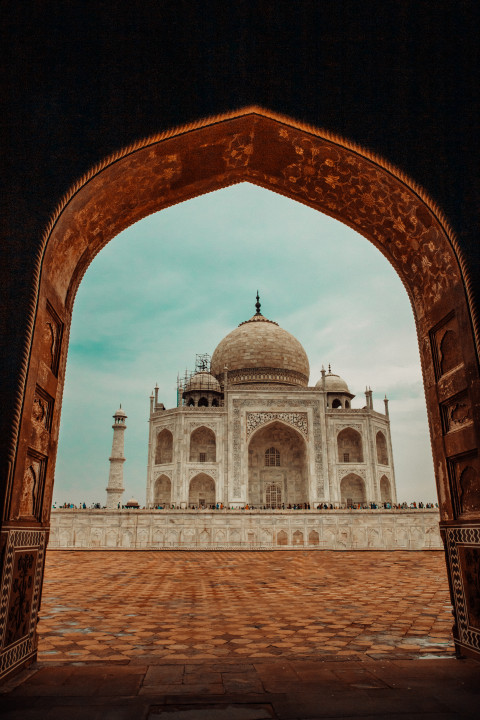 Free photo of view of Taj Mahal from Mosque