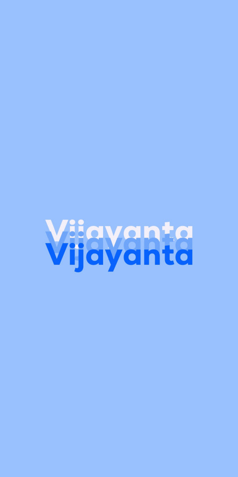 Free photo of Name DP: Vijayanta