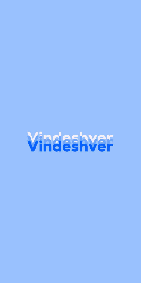 Free photo of Name DP: Vindeshver