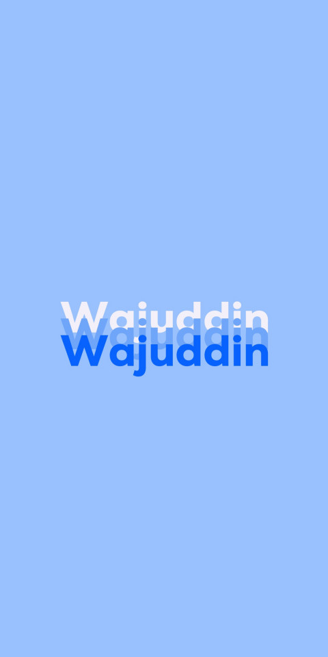 Free photo of Name DP: Wajuddin
