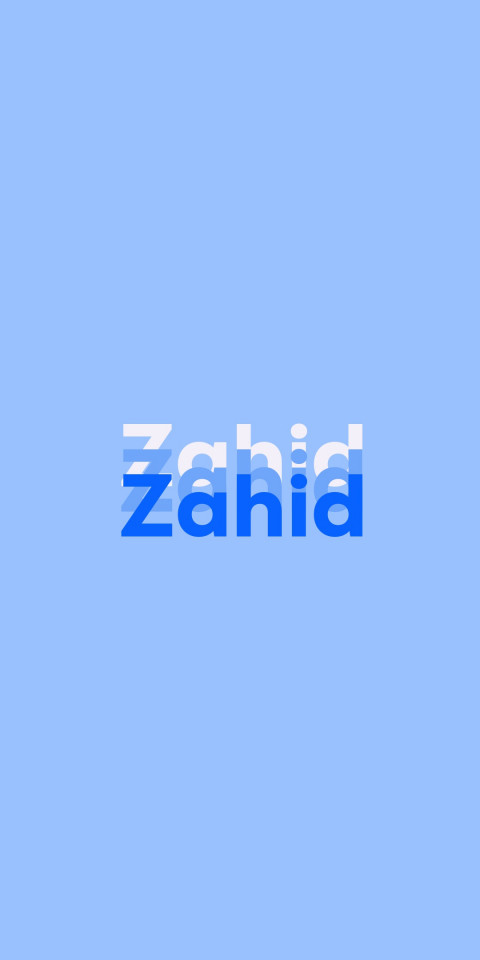 Free photo of Name DP: Zahid