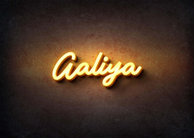Glow Name Profile Picture for Aaliya