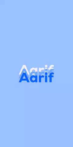 Aarif Name Wallpaper