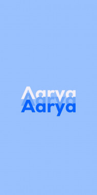 Name DP: Aarya