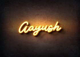Glow Name Profile Picture for Aayush