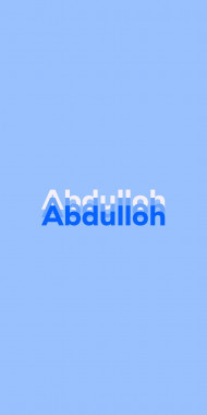Name DP: Abdulloh